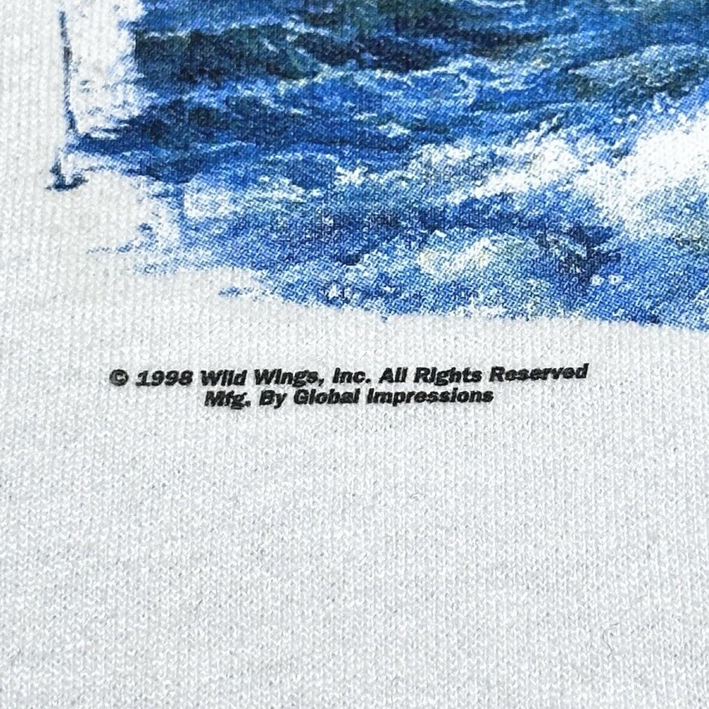 Vintage 90s Wild Wings Eagle Scenic Waterfall Nature T-Shirt Size‎ Medium - Picture 3 of 8